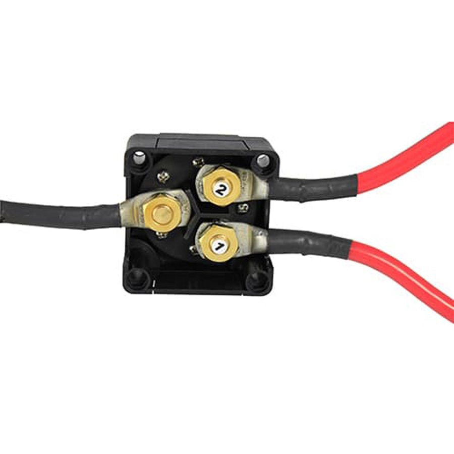 Auxiliary battery terminal store
